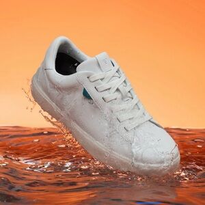 Vessi Soho Waterproof White Leather Sneakers